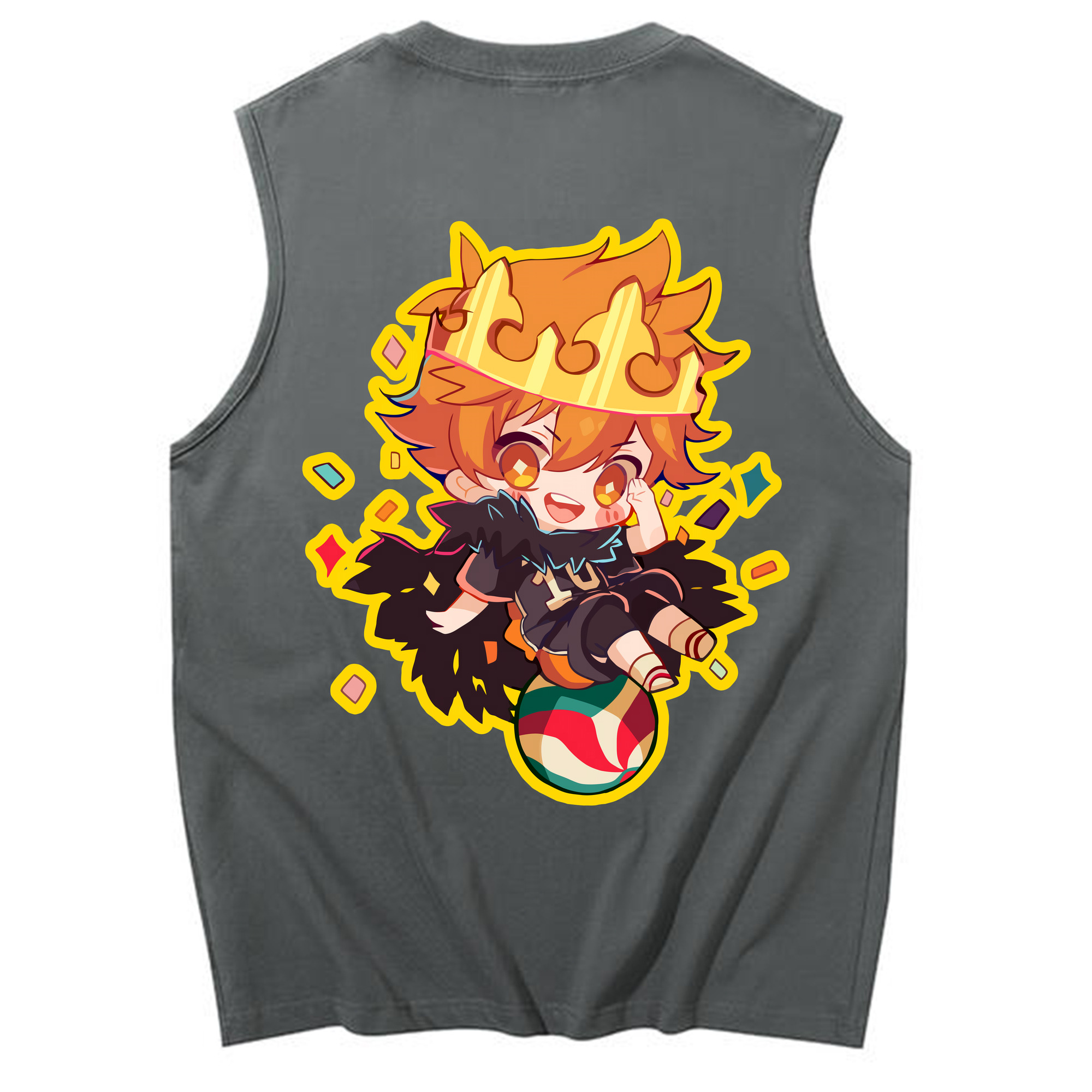 （画像用） ハイキュー!! Haikyu!! コットン100％タンクトップ（背面プリント）